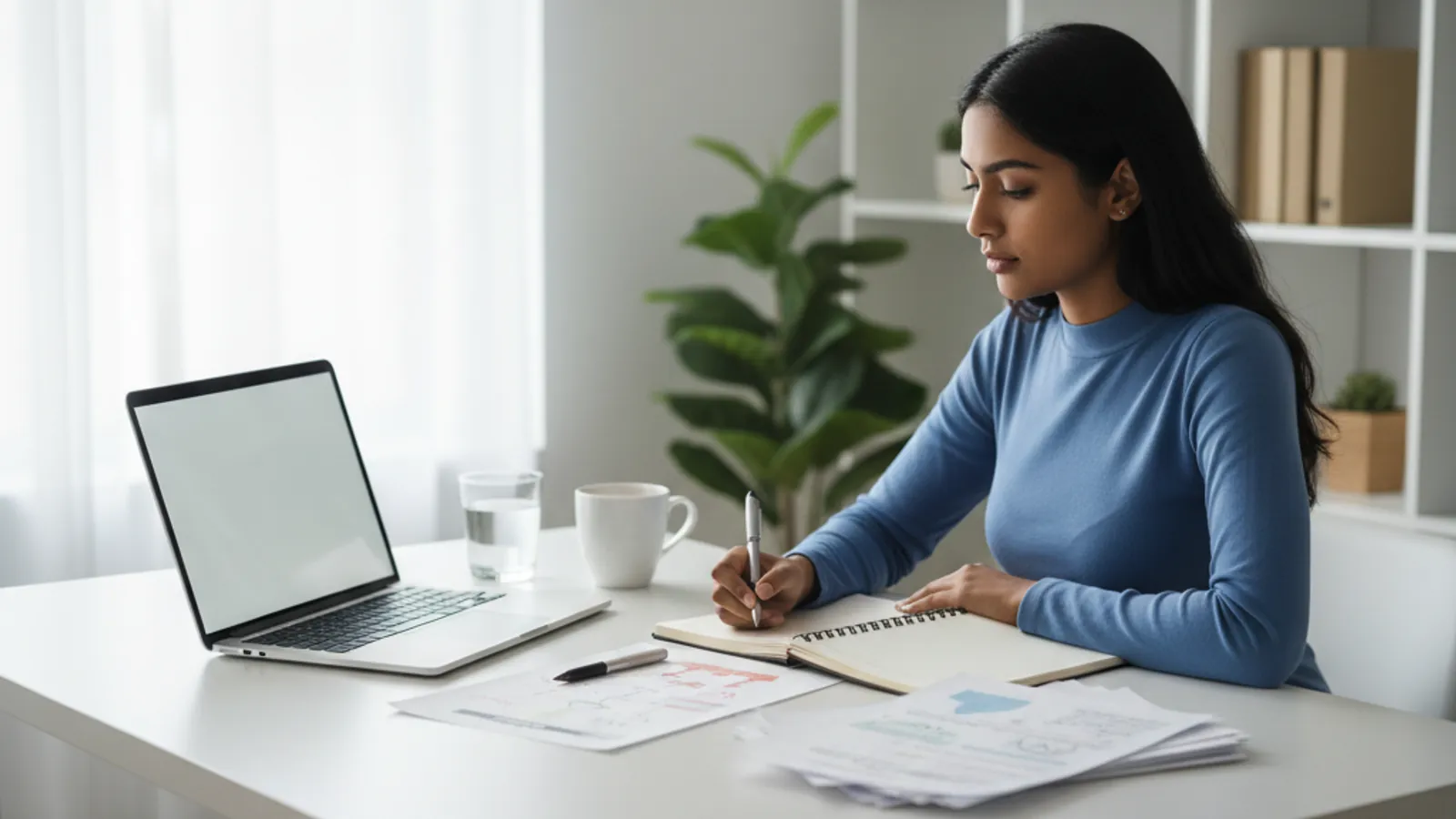 Hiring manager reviewing strategy role notes for a former McKinsey consultant candidate