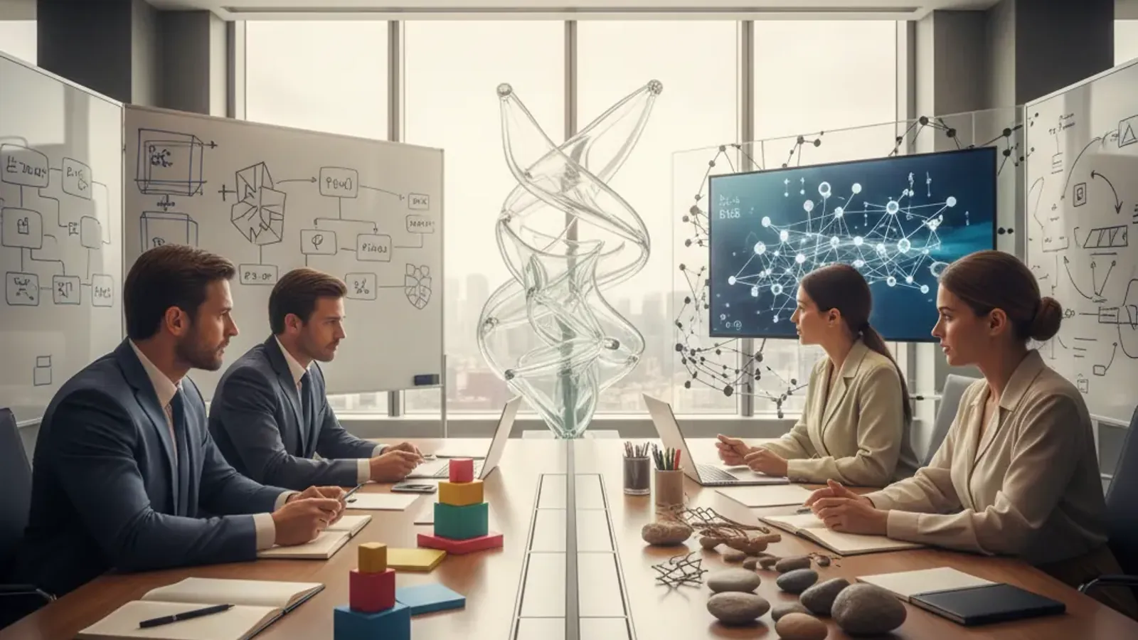 Candidate comparing BCG and Bain interview prep notes in a clean workspace