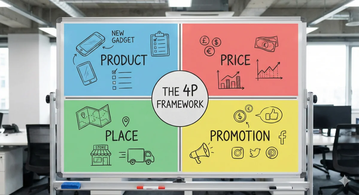 Cover image for 4Ps Framework for Case Interviews: Product, Price, Place, Promotion