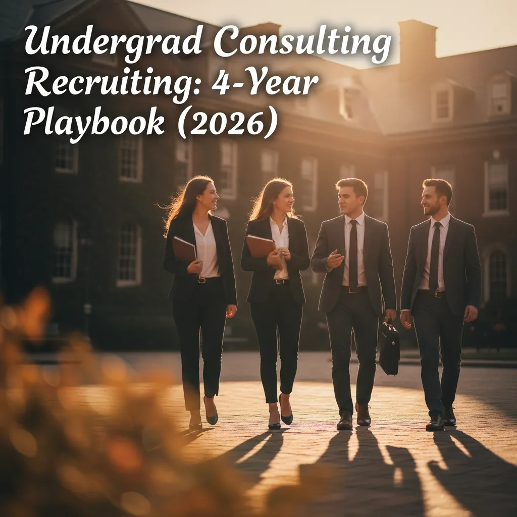 Junior year and senior year consulting recruiting timelines on a planning board