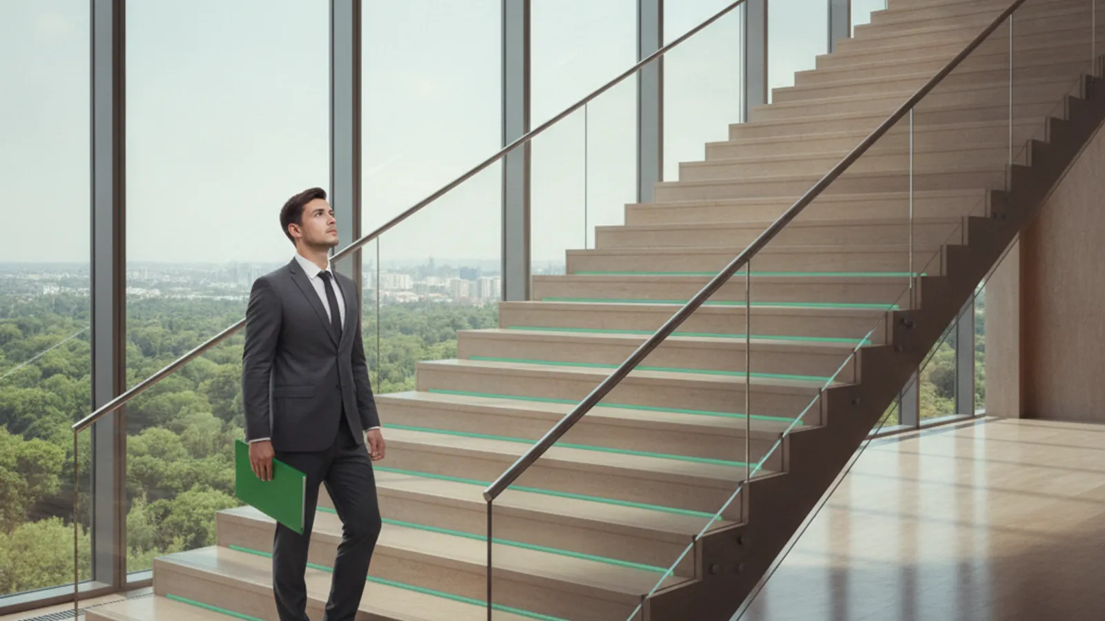 Candidate sketching BCG consulting role ladder on a whiteboard without visible text