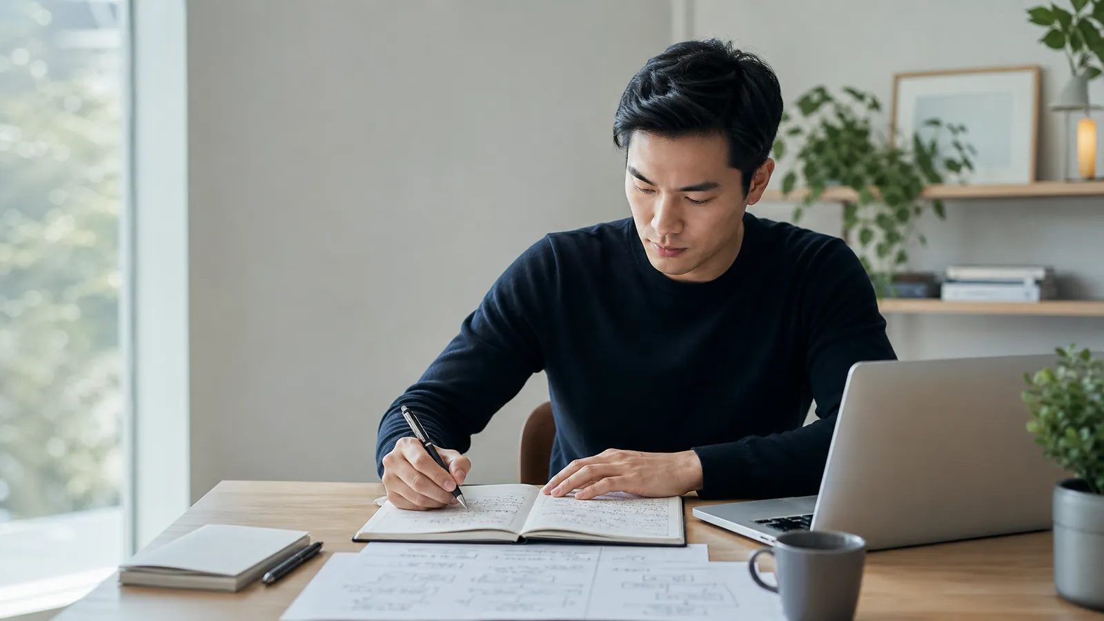 Consulting candidate preparing for captech consulting with structured notes