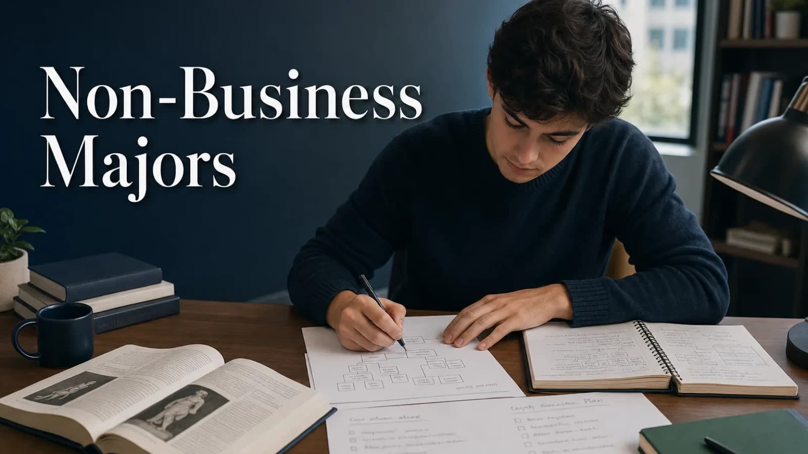 Non-business major preparing structured notes for a consulting case interview