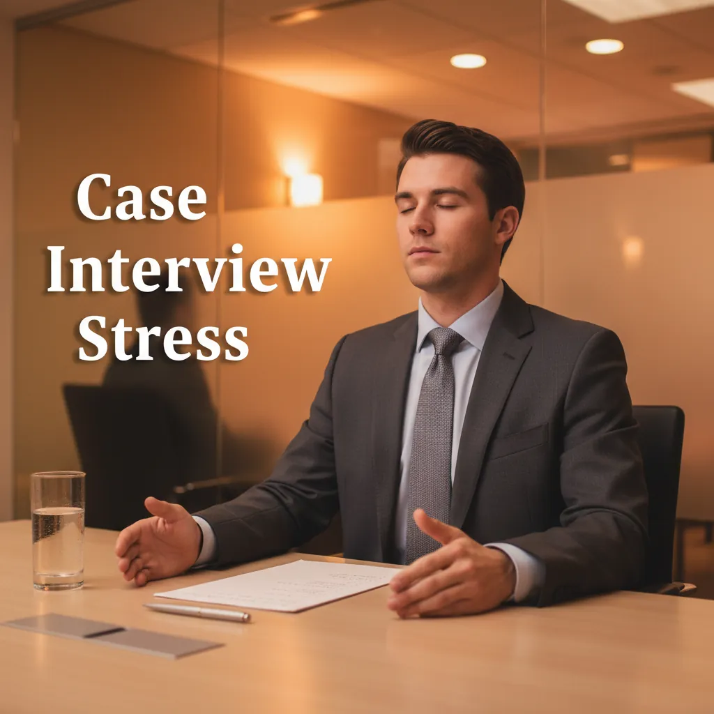 Candidate calmly correcting a case interview mistake and restoring the next step