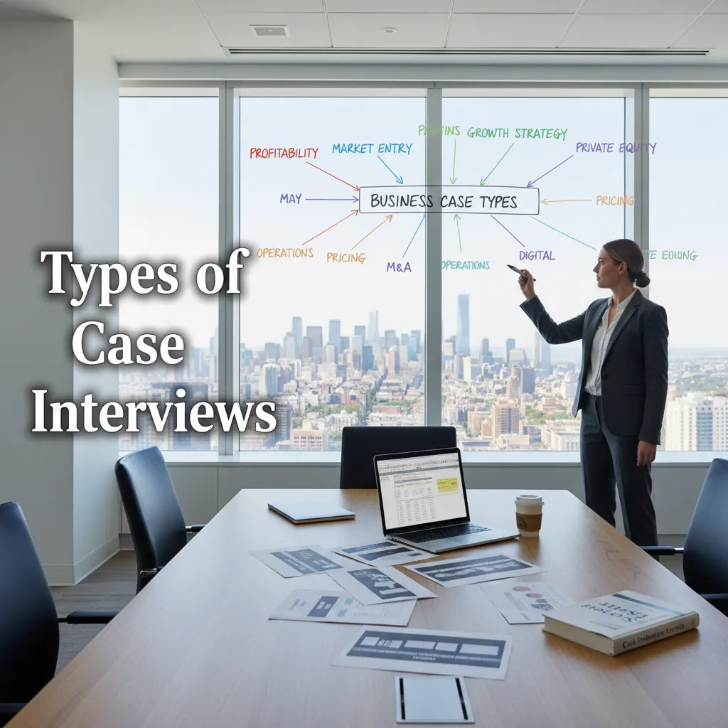 Side by side consulting case interview flow comparing interviewer-led and candidate-led case formats