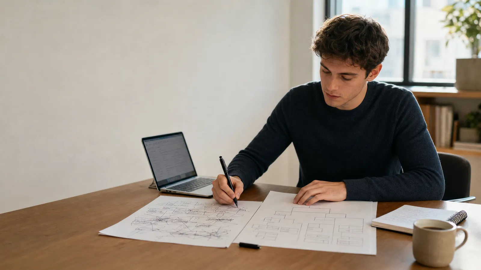 Consulting candidate correcting a case interview framework into a clearer issue tree