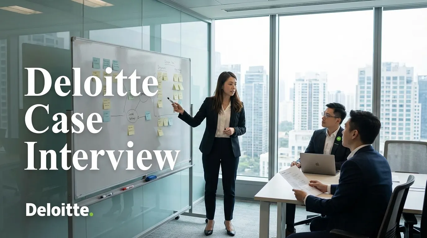 Cover image for Deloitte Case Interview Guide 2026: Format, Tips & Practice Questions