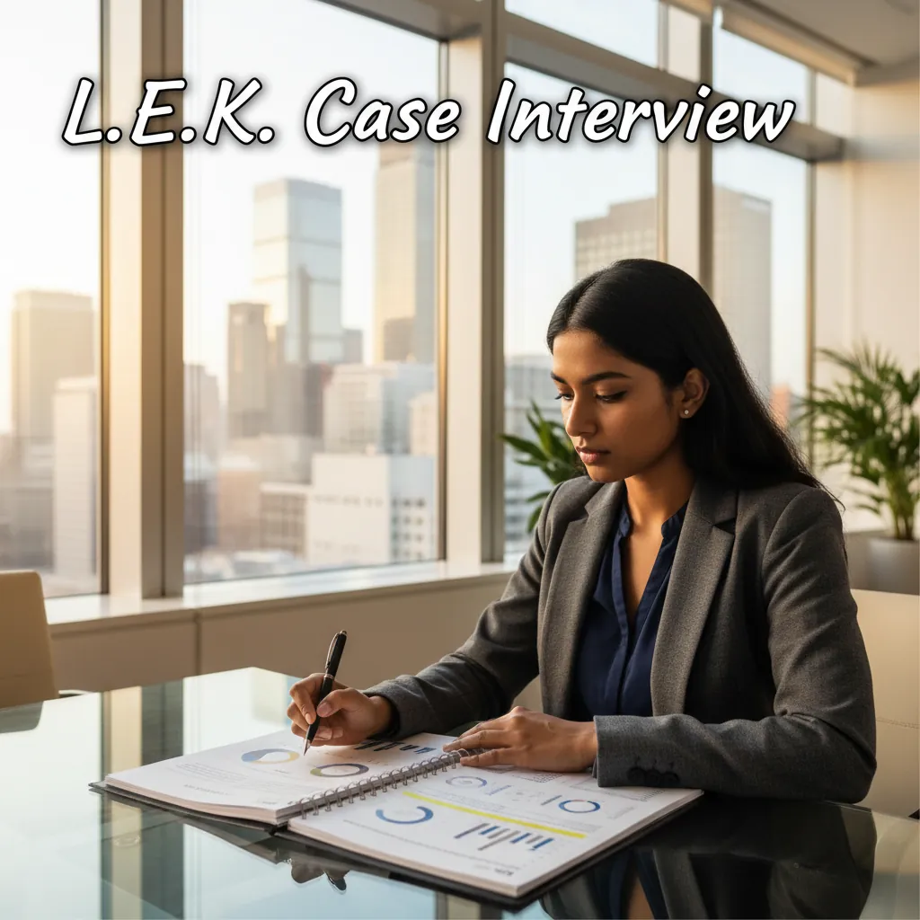 L.E.K. and LEK Consulting case interview preparation guide cover image
