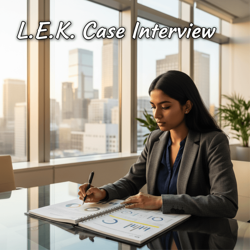 L.E.K. case interview preparation guide cover image