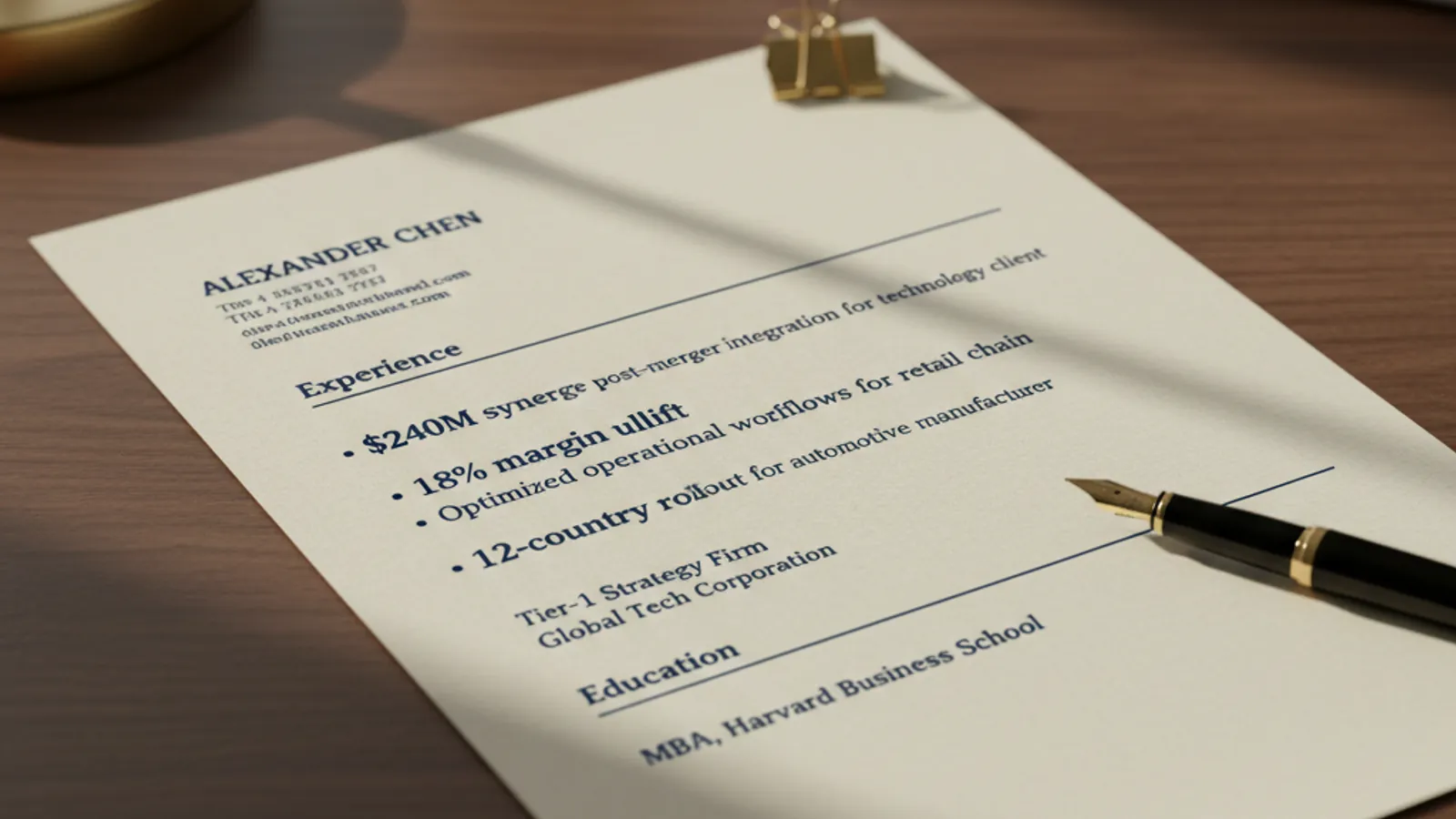 Cover image for Management Consultant Resume Template & Examples (2026)