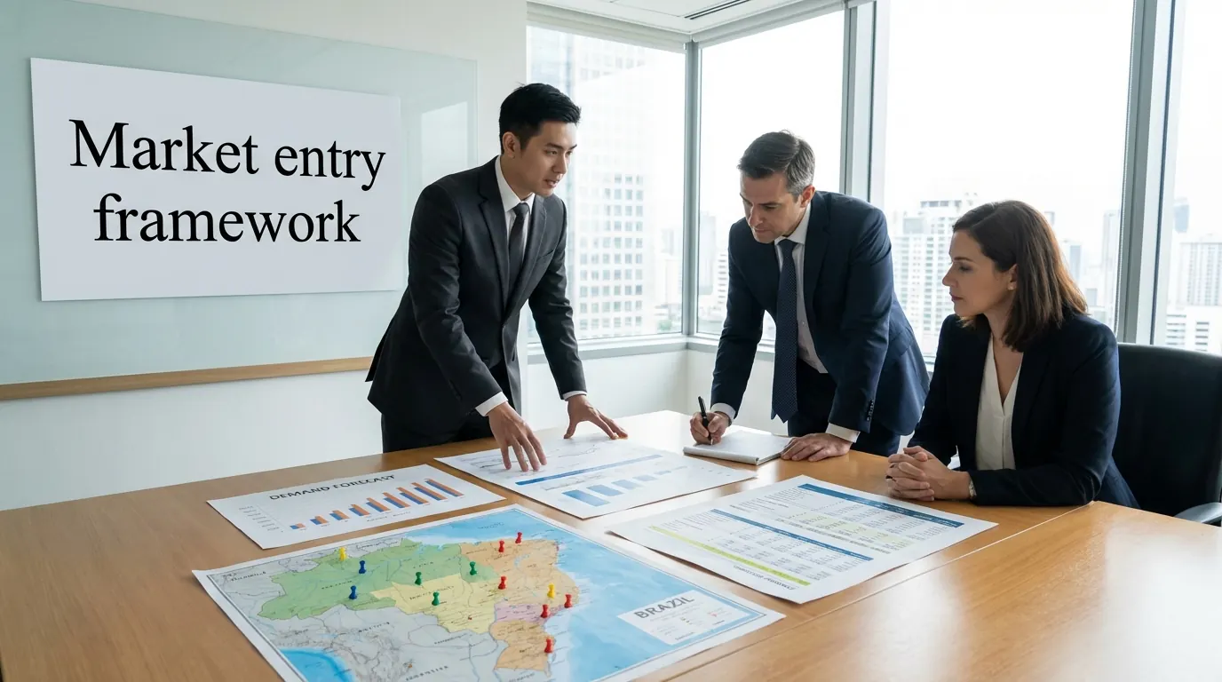 Cover image for Market Entry Framework for Case Interviews: 5-Step Method + Example