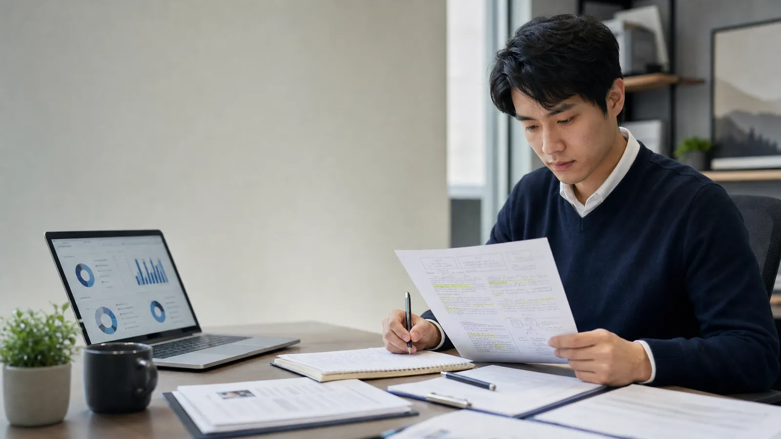 Candidate preparing for the McKinsey Business Analyst role with case notes and resume drafts