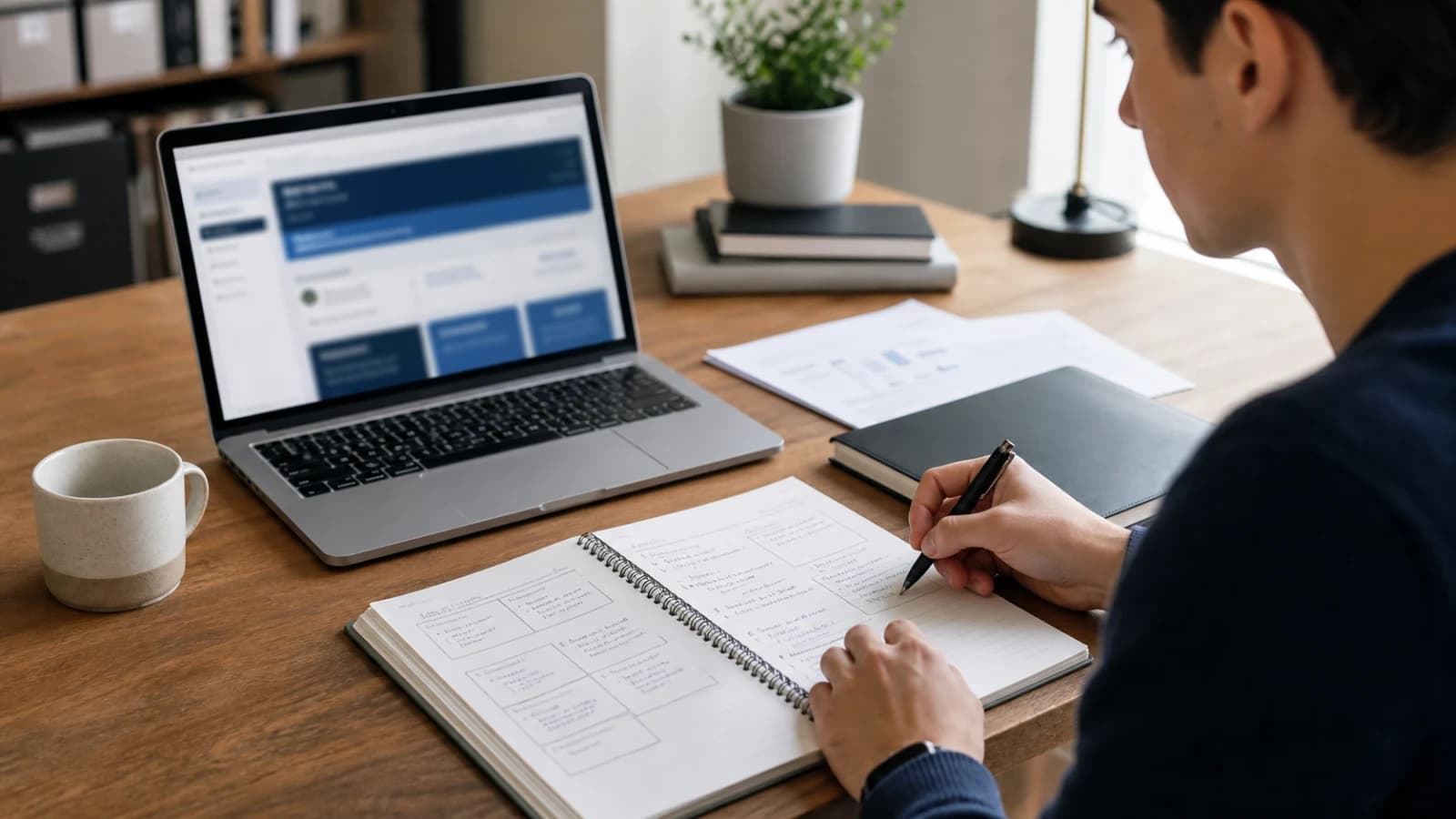 Consulting candidate preparing for mckinsey forward program with structured notes