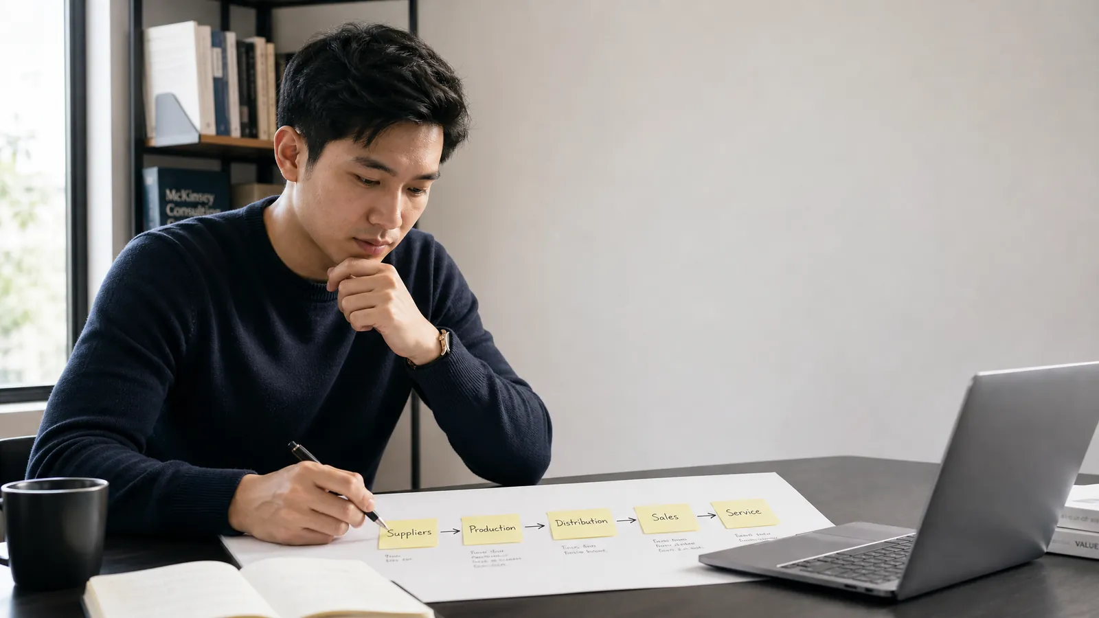 Consulting candidate mapping a value chain analysis framework for case interview practice